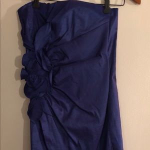 Blue short cocktail dress